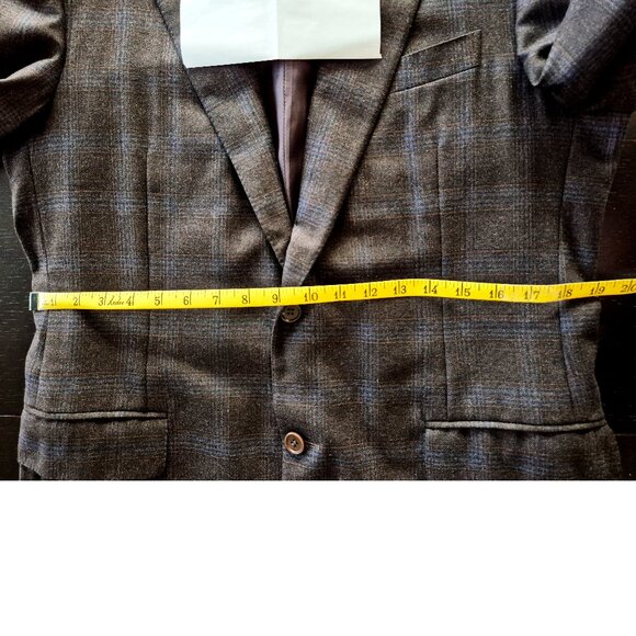 Canali Wool Blazer EU50 (US 40) Italy Windowpane, Harry Rosen - Picture 14 of 16